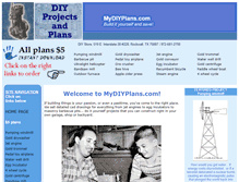 Tablet Screenshot of mydiyplans.com
